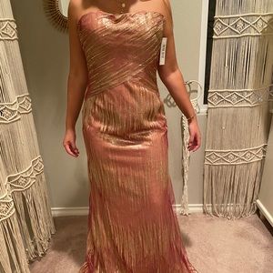 RENE RUIZ STRAPLESS GOWN